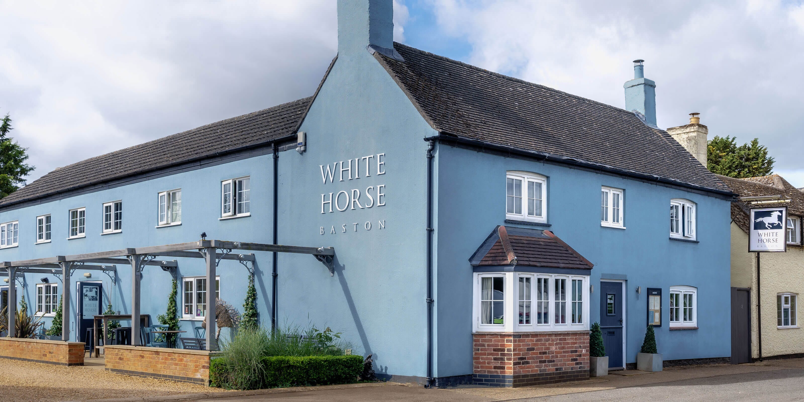 Exterior of the white horse