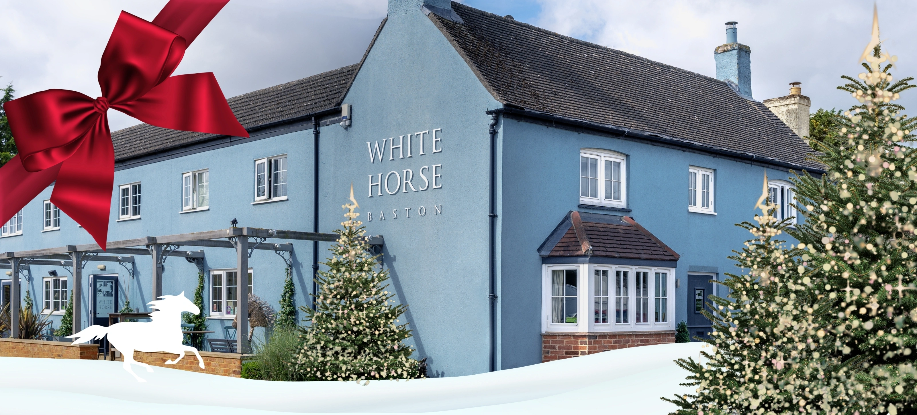 Blank 3 The White Horse Wrapped up in Ribbon